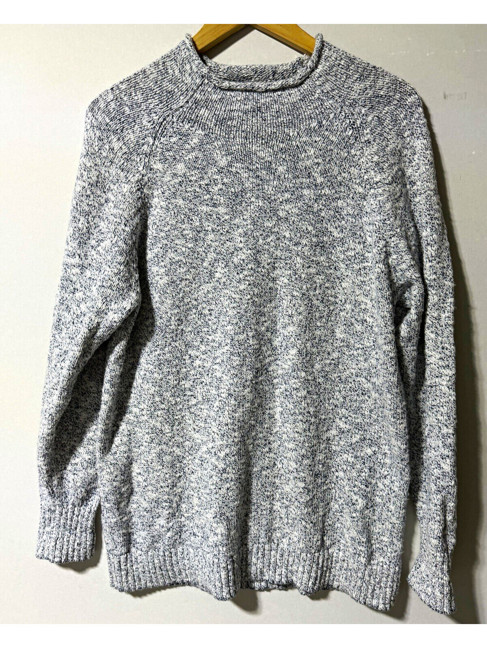 Women's Cotton Ragg Sweater, Funnelneck Pullover from L.L.Bean Size XL